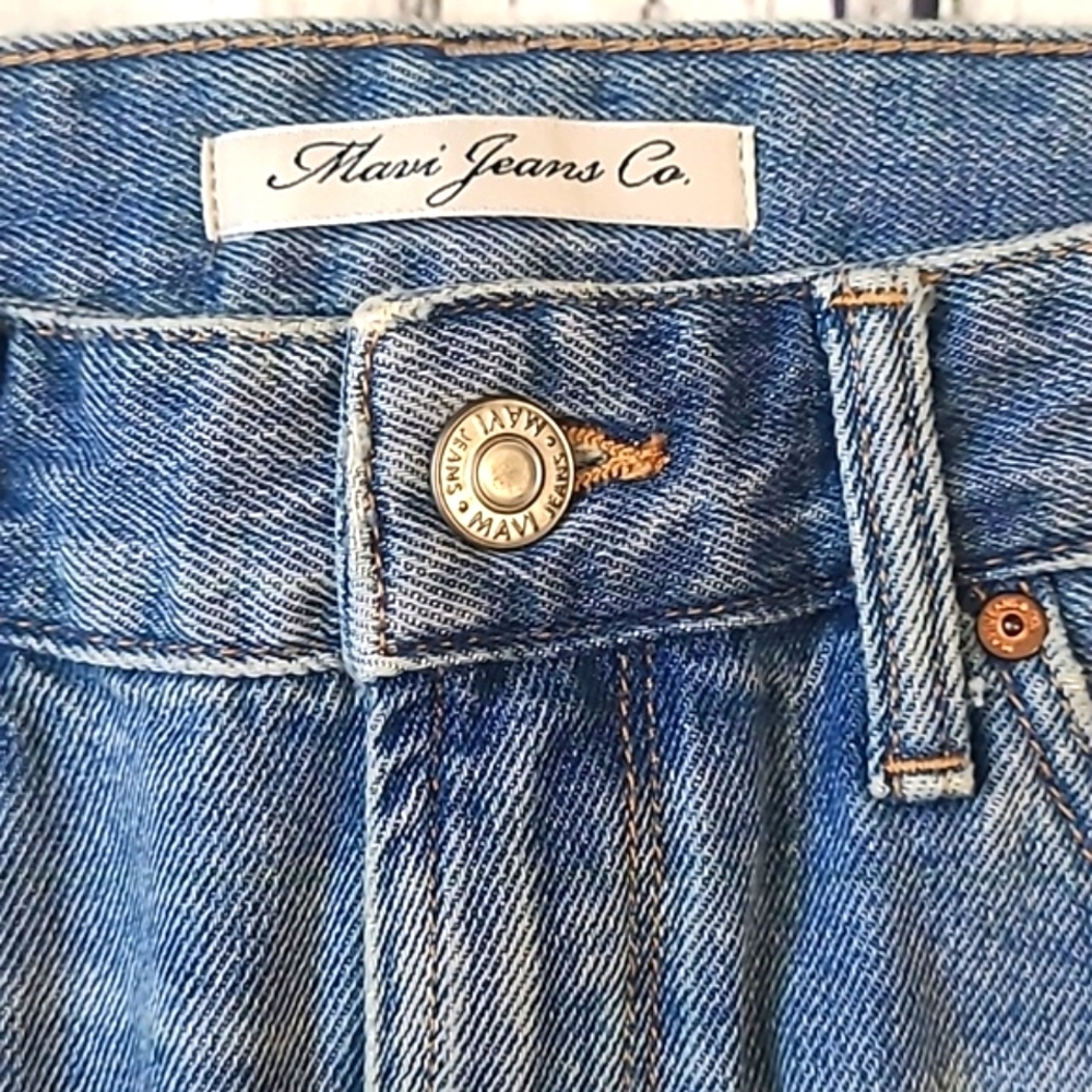 🆕️NWT Mavi Lindsay Raw Hem Light Wash Blue Denim Jean Skirt Womens Size Small - Picture 7 of 17